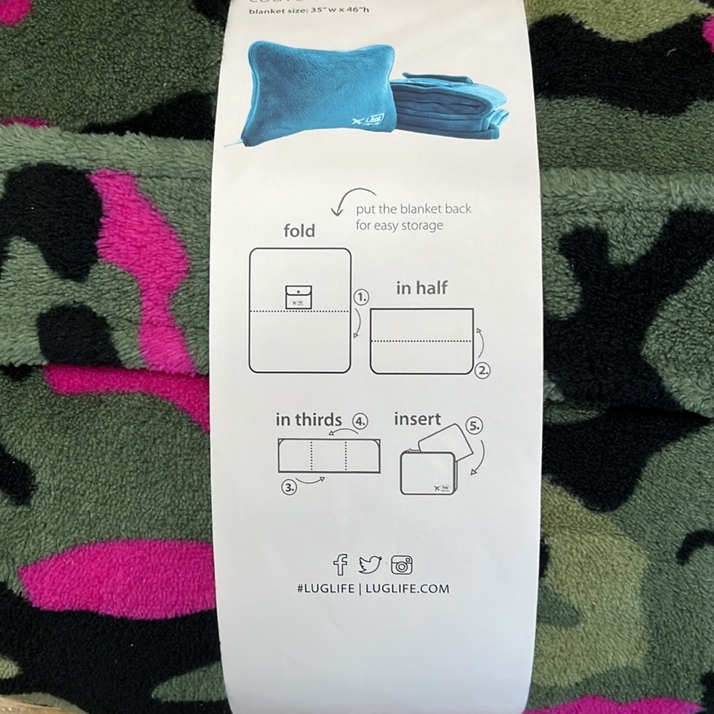 Lug Nap Sac travel airplane pillow and blanket! - Picture 6 of 14